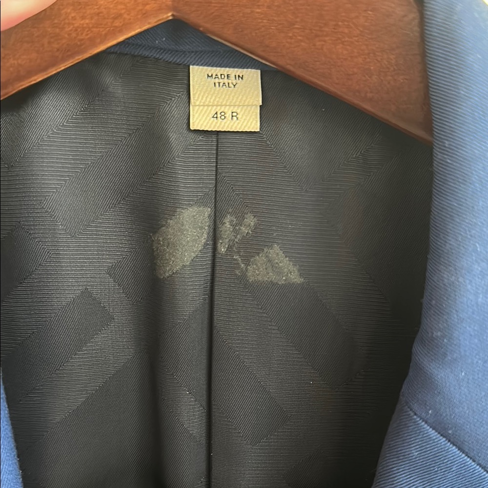 Burberry Blue Sport Coat - Picture 5 of 15